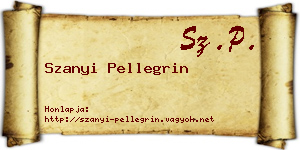 Szanyi Pellegrin névjegykártya